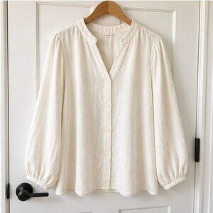 Gray Peplum Top